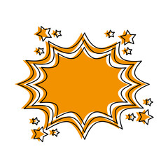 blank onomatopoeia bubble icon image