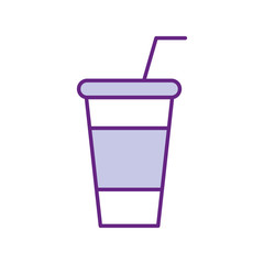 soda plastic cup icon vector illustration design