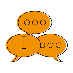 conversation bubbles icon image