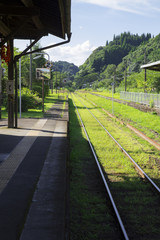 大隈横川駅　ホームからの風景