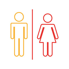 couple gender silhouette isolated icon vector illustration design