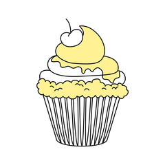 Sweet cupcake dessert