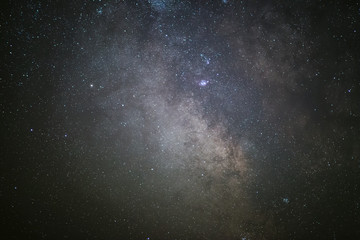 The center of our home galaxy, the Milky Way galaxy, night stars landscape