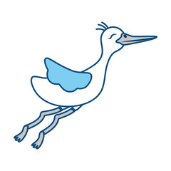 Cute stork cartoon