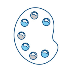 Paint palette symbol