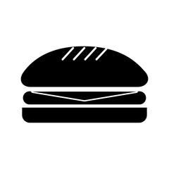 delicious burger isolated icon vector illustration design