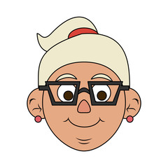 cute elderly person icon image
