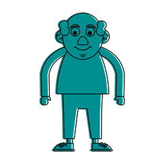 cute happy elderly man icon image