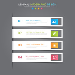 Fototapeta na wymiar Infographic Elements with business icon on full color background process or steps and options workflow diagrams,vector design element eps10 illustration