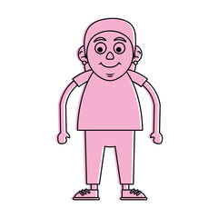 cute happy elderly woman icon image