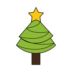 Fototapeta premium Christmas tree pine