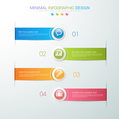 Infographic Elements with business icon on full color background  process or steps and options workflow diagrams,vector design element eps10 illustration