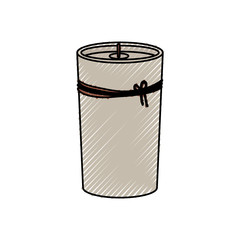 Spa candle isolated