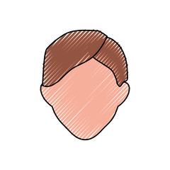 Man faceless cartoon