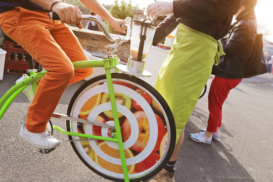 v&eacute;lo &eacute;cologique &agrave; smoothies