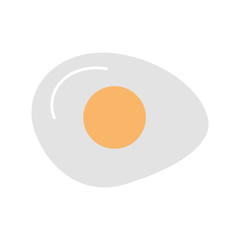 fried egg isolated icon vector illustration design