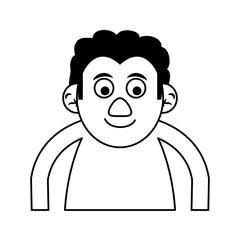 cute happy elderly man icon image