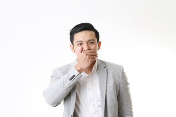 Portrait of business man isolated