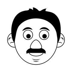 cute happy elderly man icon image