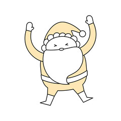 Cute santa claus cartoon