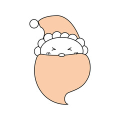 Obraz premium Cute santa claus cartoon