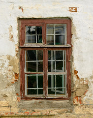 Fototapeta na wymiar Window of an old house