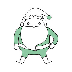 Cute santa claus cartoon