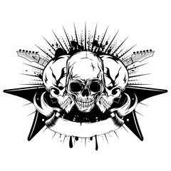 guitars skull_var 22