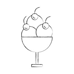 ice cream cup isolated icon vector illustration design