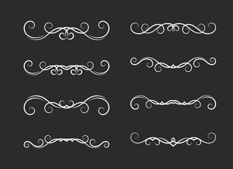 Set of hand drawn dividers