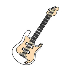 Obraz na płótnie Canvas Electric guitar music instrument