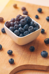 Bowl of blueberries