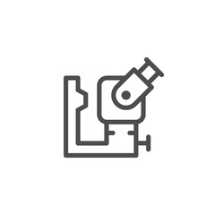 Ophthalmologic equipment line icon