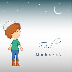illustration of Muslim festival Eid Background