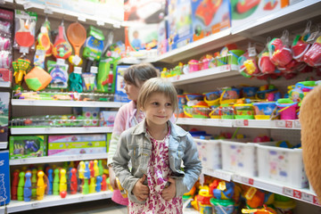girls   in   toy store