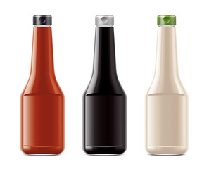 Blank bottles for sauces 