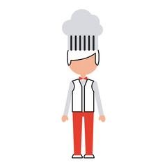 hotel chef avatar character vector illustration design