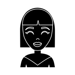 cartoon woman icon