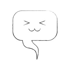 speech bubble kawaii character vector illustration design