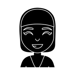 cartoon woman icon