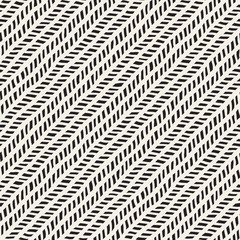 Seamless pattern with hand drawn brush strokes. Ink doodle illustration. Geometric monochrome vector pattern.