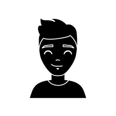 cartoon man icon