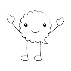 speech bubble kawaii character vector illustration design