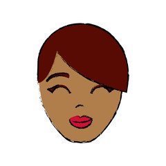 cartoon woman icon