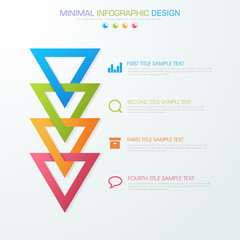 Business  infographic  template  the concept is circle option step with  full color icon can be used for diagram  infograph  chart  business presentation or web , Vector design element  illustration