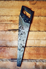 hacksaws for wood on the wall