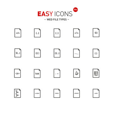 Easy icons 34a File types