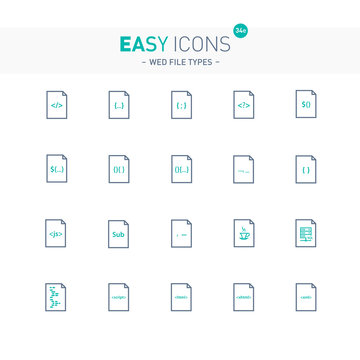 Easy icons 34e File types