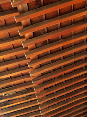 寺の本堂の垂木