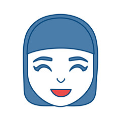 cartoon woman icon